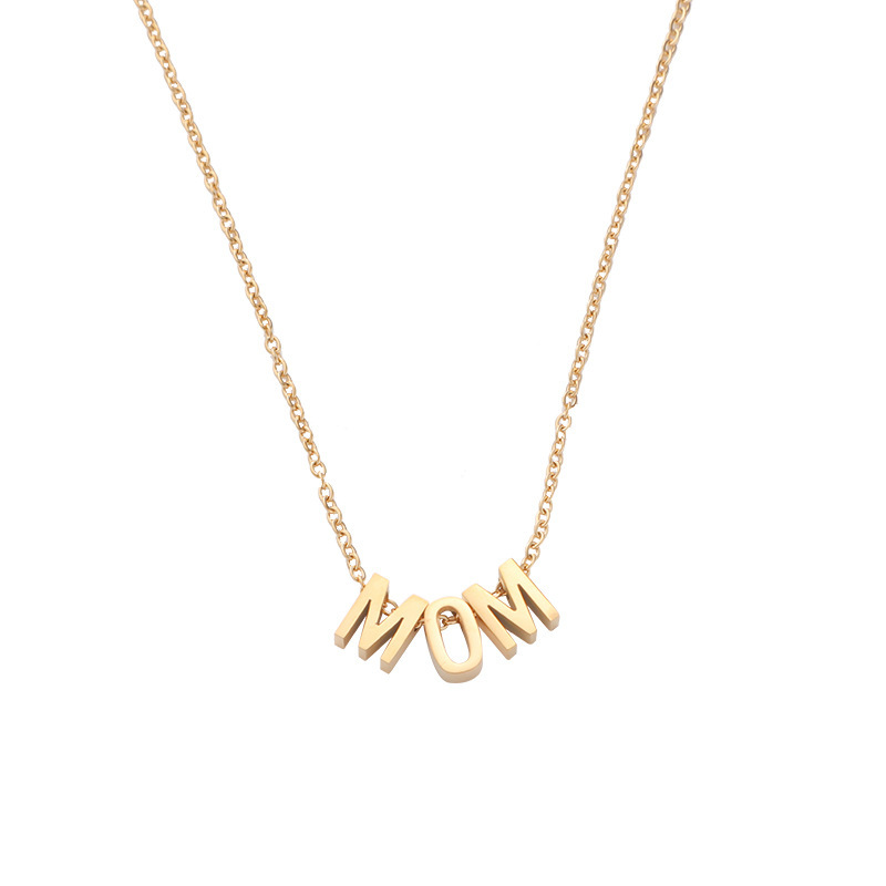 Fashion Letter Stainless Steel Plating Pendant Necklace 1 Piece