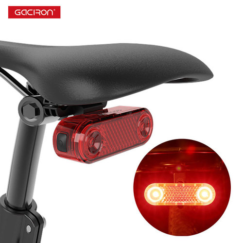 Jia Xuelong W12BR mountain bike rack tail light smart brake light USB charging rear seat riding warning light