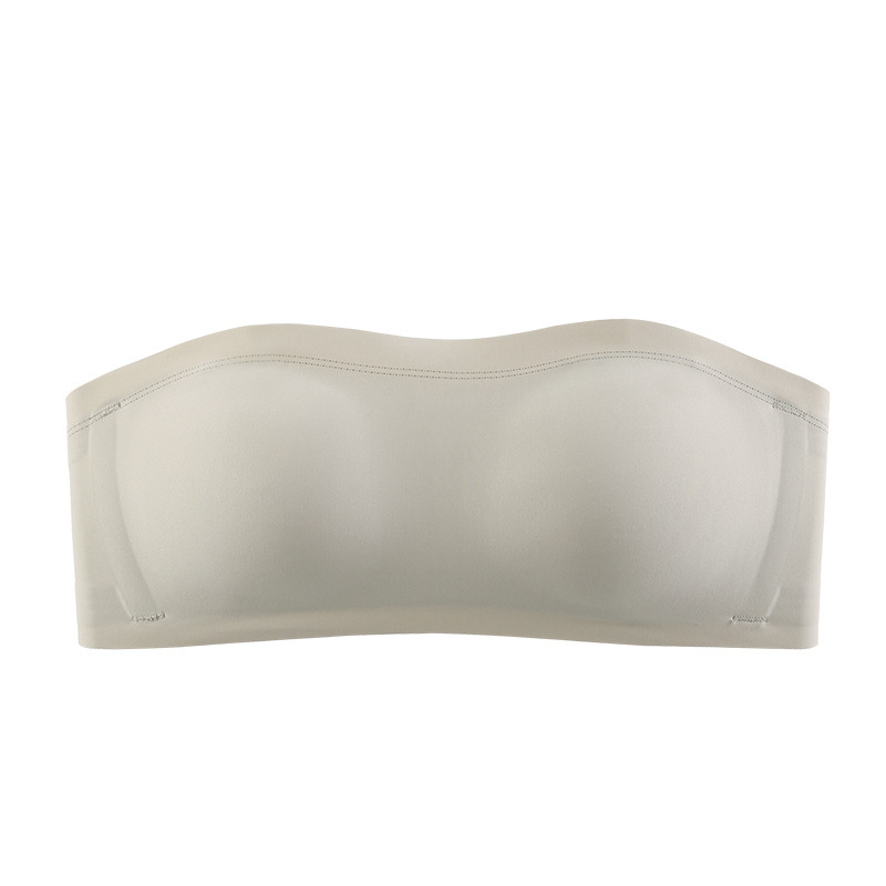 6043 sin tirantes antideslizante antideslizante antideslizante taza de doble uso todo en uno soporte superior invisible de un hombro ropa interior sujetador estable
