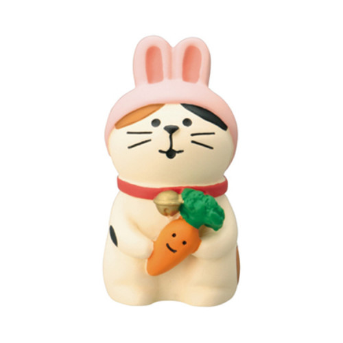Japanese groceries zakka New Year rabbit home cat resin cute little ornament gift miniature shooting scene