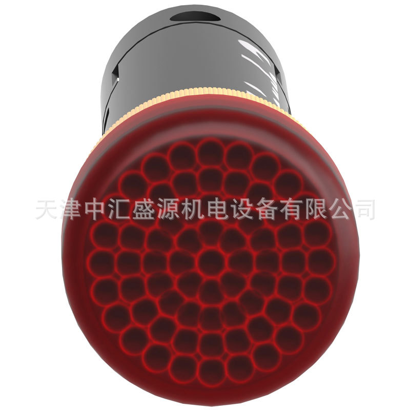 XVLA334单色警示灯红色24VAC/DC螺丝夹紧端子12mm指示灯XVLA334