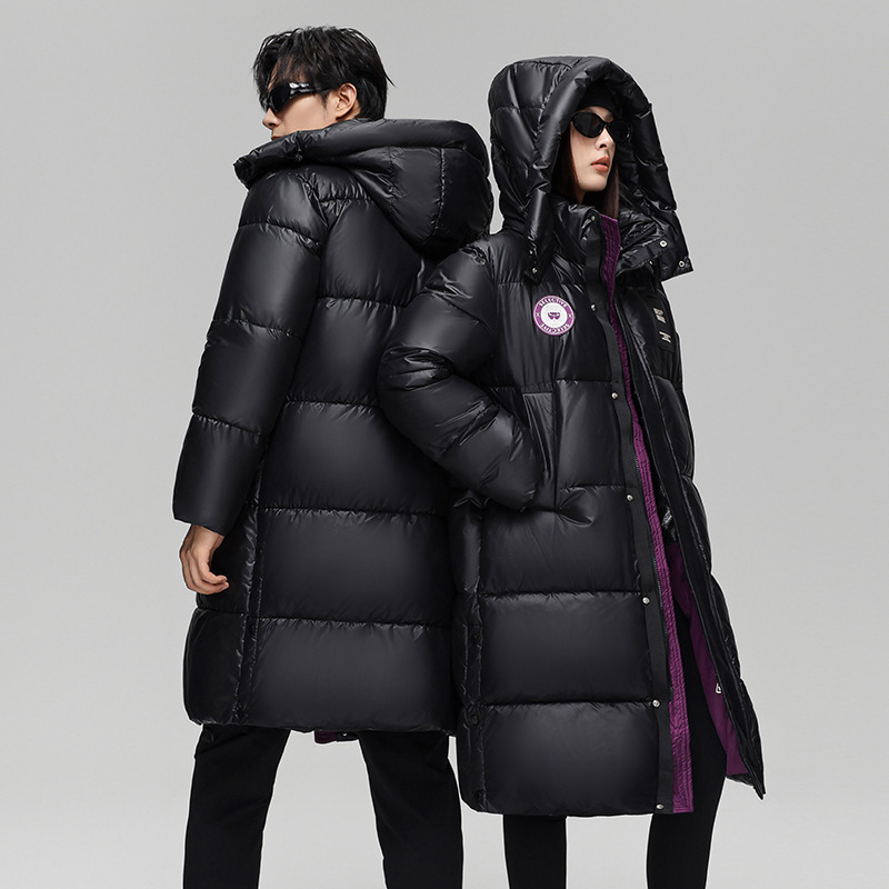 2026 New Style Loose Hooded down Cotton Jacket for Men and Women, Extended Length Winter Couple's Over-The-Knee Color-Blocked Cotton Coat 2026 New Style Loose Hooded down Cotton Jacket for Men and Women, Extended Length Winter Couple's Over-The-Knee Color-Blocked Cotton Coat