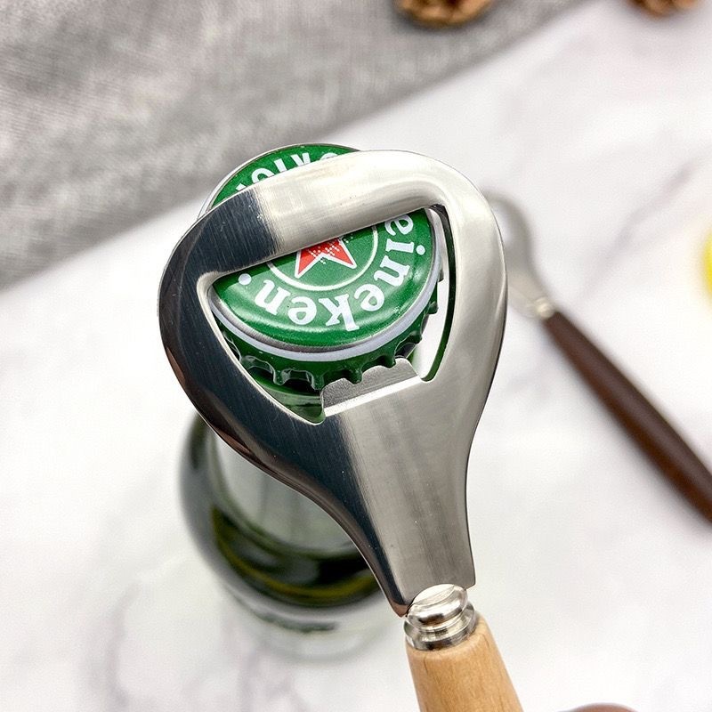 木柄啤酒不锈钢开瓶器木柄启瓶器个性不锈钢启盖器汽水饮料开盖器|undefined