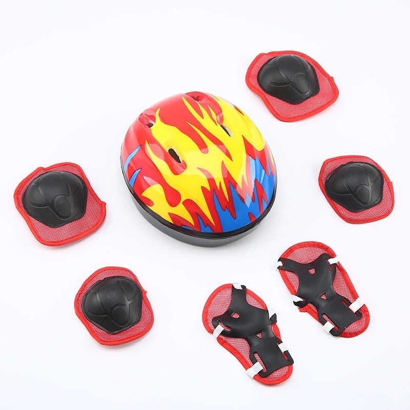 Kids' Helmet and Protective Gear Set: Unisex Safety Helmets for Roller Skating, Scooters, and Inline Skates – Plus Knee Pads