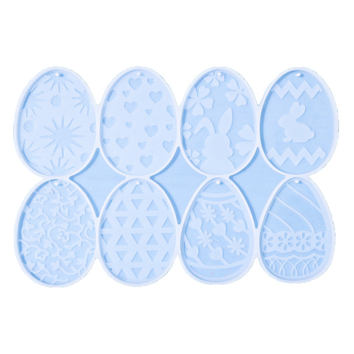 Elation DIY epoxi molde huevo de Pascua colgante decoración de vacaciones molde de silicona transfronteriza exclusiva