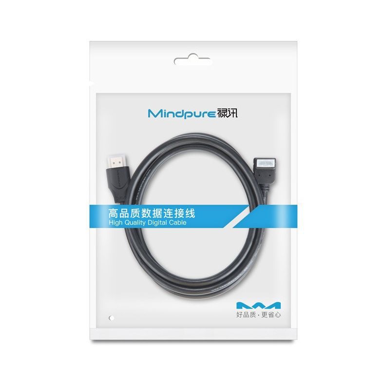 HDMI 90-degree right-angle bend, HDMI high-definition cable version 2.0, 4K computer monitor projector HDMI down bend