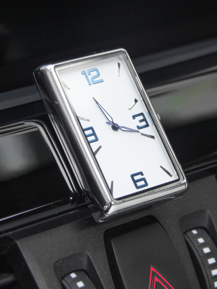 Reloj de coche cualquier pegatina con un clic Inicio cuadrado personalidad reloj de cuarzo reloj creativo suministros de coche image 9