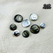 派锐斯特小众设计高端锌合金大衣风衣西装毛衣开衫百搭手缝钮扣