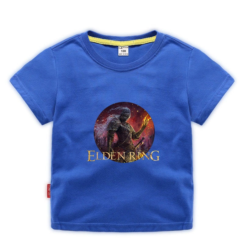Новая игра ELDEN RING Elden Fasun Dharma Old Master Mid -Seasons Детская футболка с коротким рукавом сентября