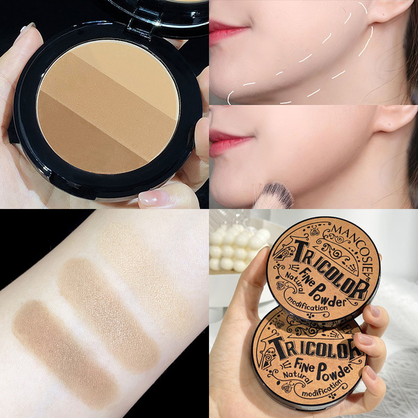 Three dimensional brightening powder for contouring
