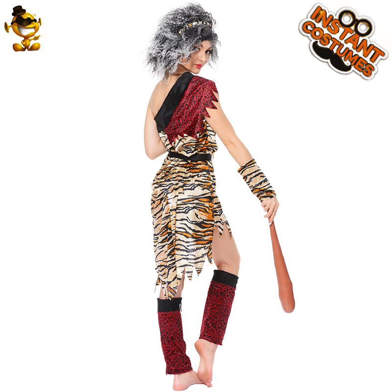 Transfronterizo de Halloween adulto primitivo mujer salvaje traje ropa de fiesta carnaval traje de la mascarada Cosplay