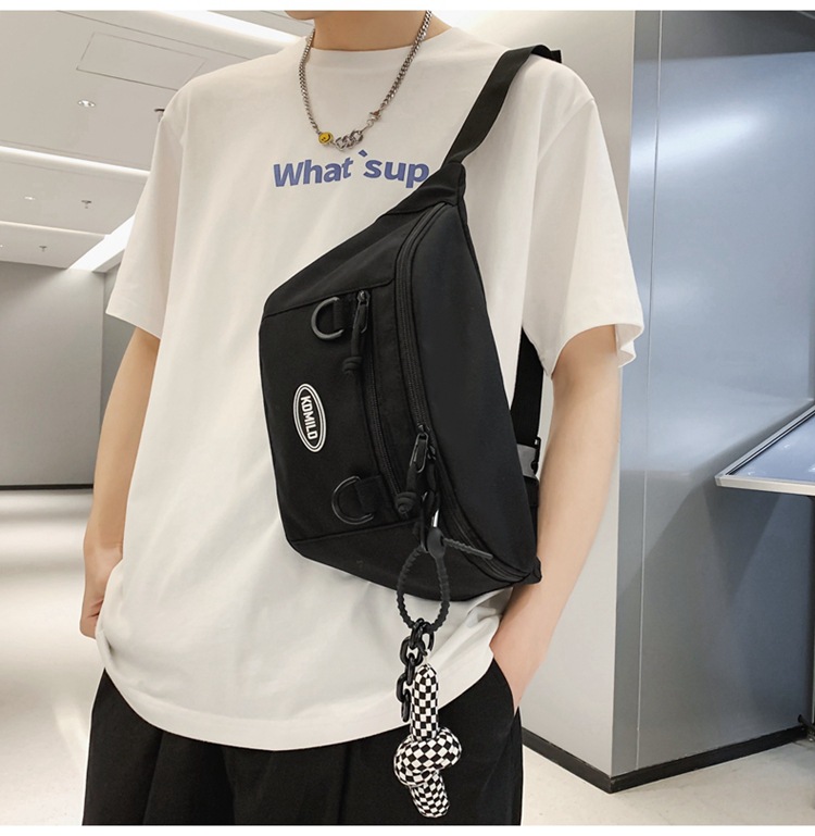 Men's Streetwear Solid Color Nylon Waist Bags display picture 32