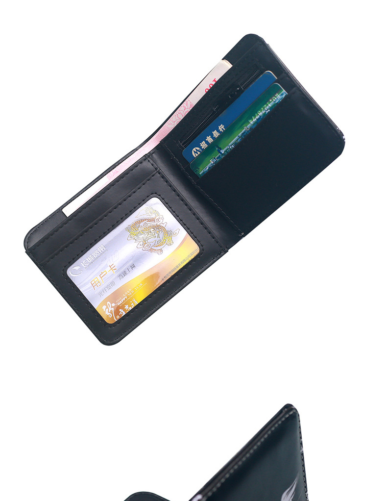 Unisex Letter Skull PVC Open Small Wallets display picture 7