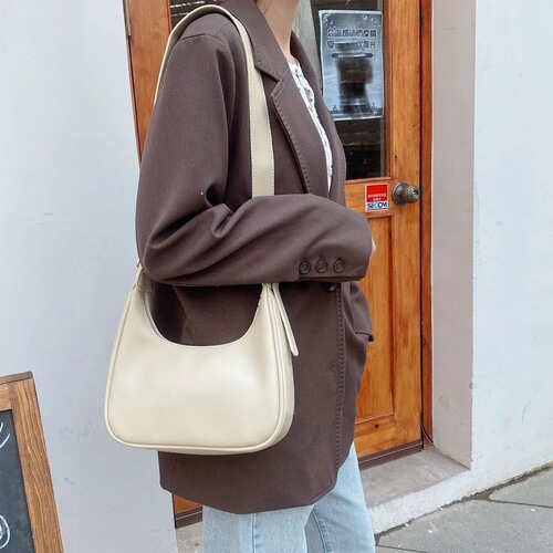 Bags for women retro armpit large capacity 2024 simple versatile handbag crescent shoulder crossbody dumpling bag women's trendy