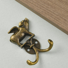 复古飞猪挂钩衣钩欧式锌合金挂钩创意装饰墙壁挂门后挂衣钩跨境