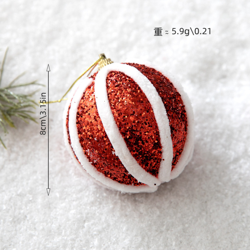 レモンクリスマス装飾クリスマスツリー装飾カラーボールピンクボールクリスマス装飾品8cmペンダントクリスマスボール|undefined