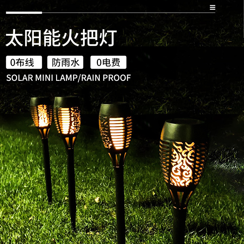 Transfronterizo solar exterior lámpara de patio casa impermeable jardín villa tierra lámpara de césped paisaje decoración lámpara de calle