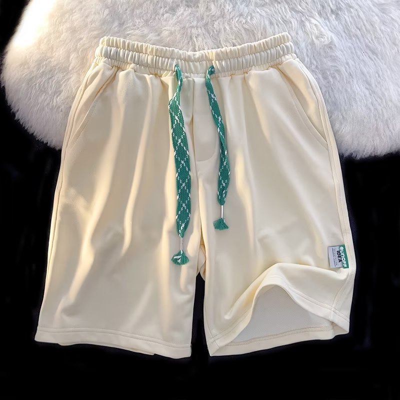 Pantalones cortos deportivos para hombres y mujeres de verano 2022 nuevos pantalones de longitud media estilo coreano negro pantalones cortos de pierna ancha rectos sueltos Casuales