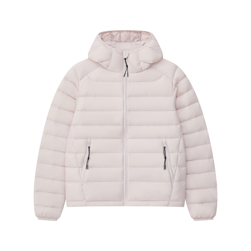 [Samsung 95 Velvet] 2025 New Autumn and Winter Rib Hooded down Jacket for Women, the Same Thick down Jacket as Bird's House