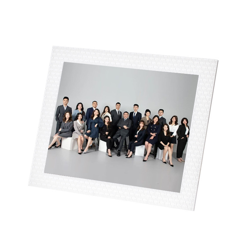 Marco de fotos corporativo de cristal acrílico de 8 pulgadas marco de fotos corporativas de licencia comercial marco de fotos plexiglass al por mayor