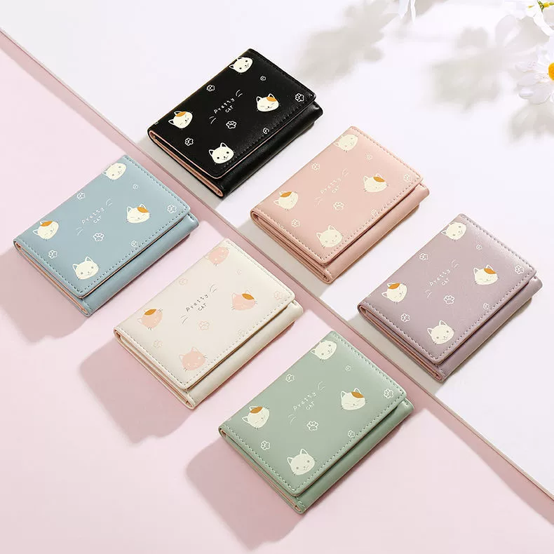 Брендовый мультфильм кожзаменитный модный короткий кошелек, корейский стиль