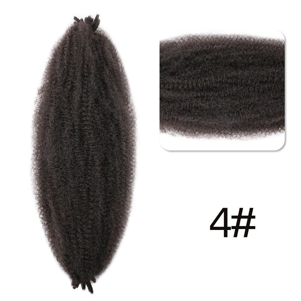 Transfronterizos rizos orugas africanas primavera Afro kinky twist pelucas al por mayor