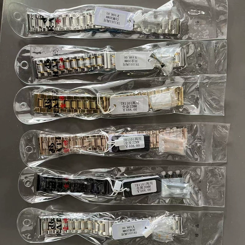 Стальной ремешок для часов, универсальный ремешок с застежкой-бабочкой, аксессуары для часов, стальной ремешок для часов