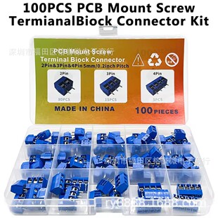 100PCS KF301-2P3P4PλPCB�Ӿ�����5.08MM�Ӿ�����ƴ�Ӳ���׼���