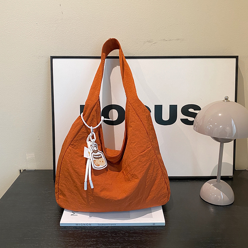 Bolsa de lona coreana ins2024 verano nueva moda ocio bolso de hombro para estudiantes universitarios