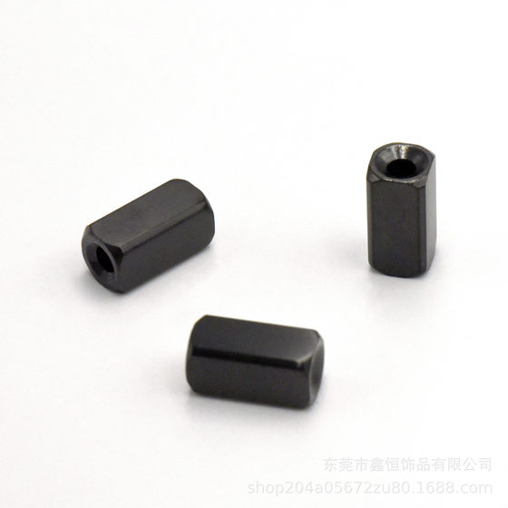 Stainless steel rectangular bracelet beads bracelet woven bracelet round hole three-dimensional loose beads DIY jewelry accessories wholesale