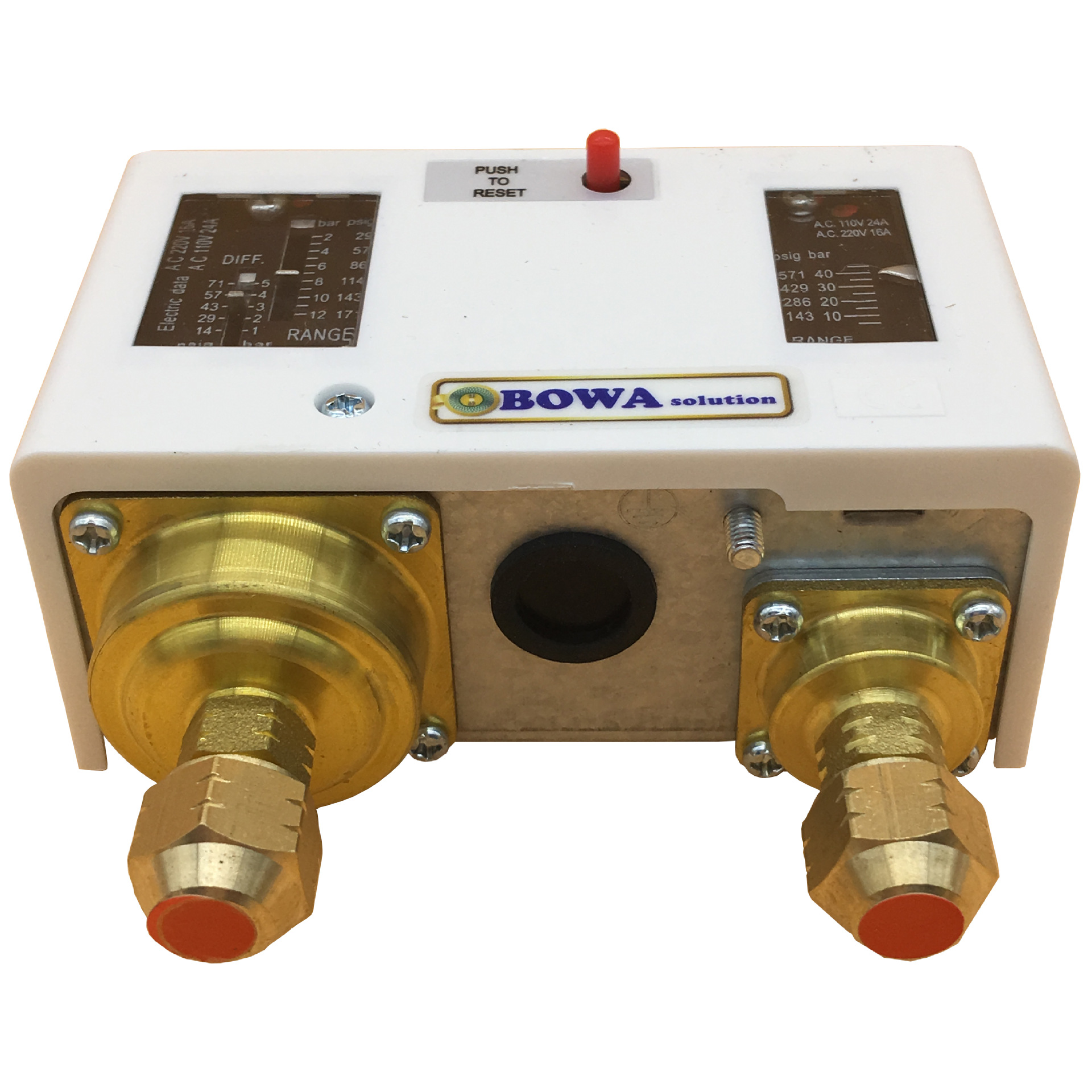 4.5MPa高压手动双压控用于R410A制冷空调机组,控制压缩比避免过载