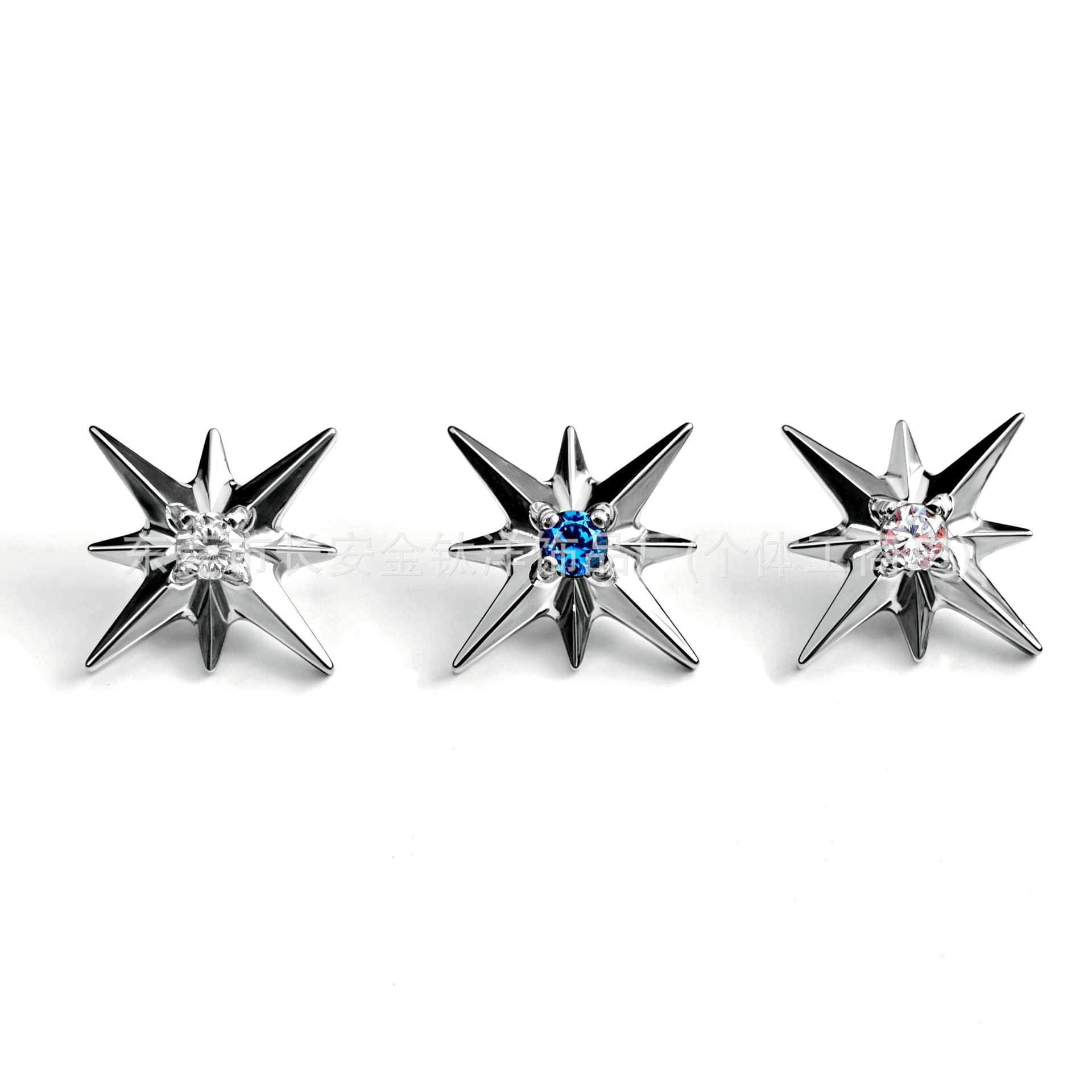 Pointed titanium steel lip stud product view