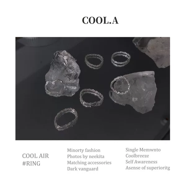 French Style Retro Sparkling Ring Women's Japanese and Korean Style Simple Fashion Elegant Niche Light Luxury High-end Silver Ring