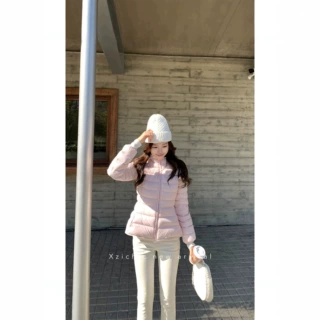 排骨羽绒服女短款修身显瘦时尚小个子90白鸭绒时髦洋气秋冬外套