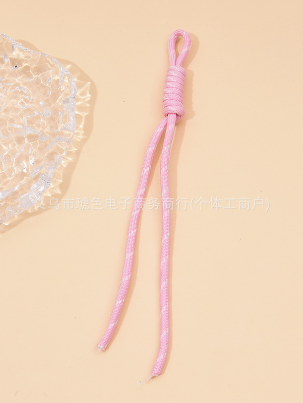 网红miu包包系挂绳时尚手工编织彩色打结细绳手机挂饰钥匙扣挂|undefined