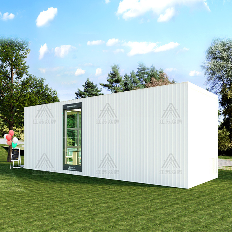 Contenedor creativo Casa móvil Red Red Camping al aire libre Residentes Casa de familia Casa integrada Casa de sol para el hogar