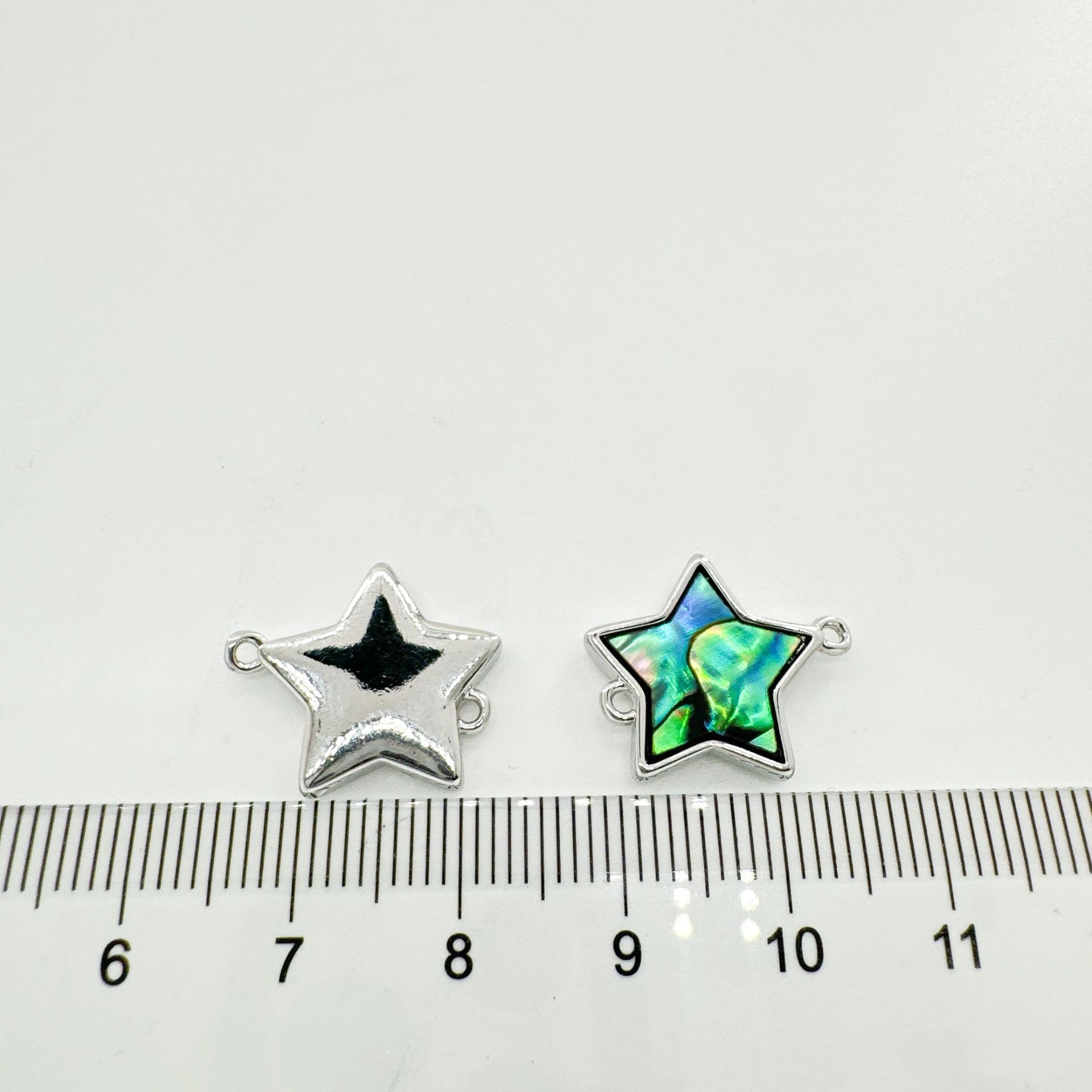 Plating Design 1 Piece Copper Shell Abalone Shell Star Pendant