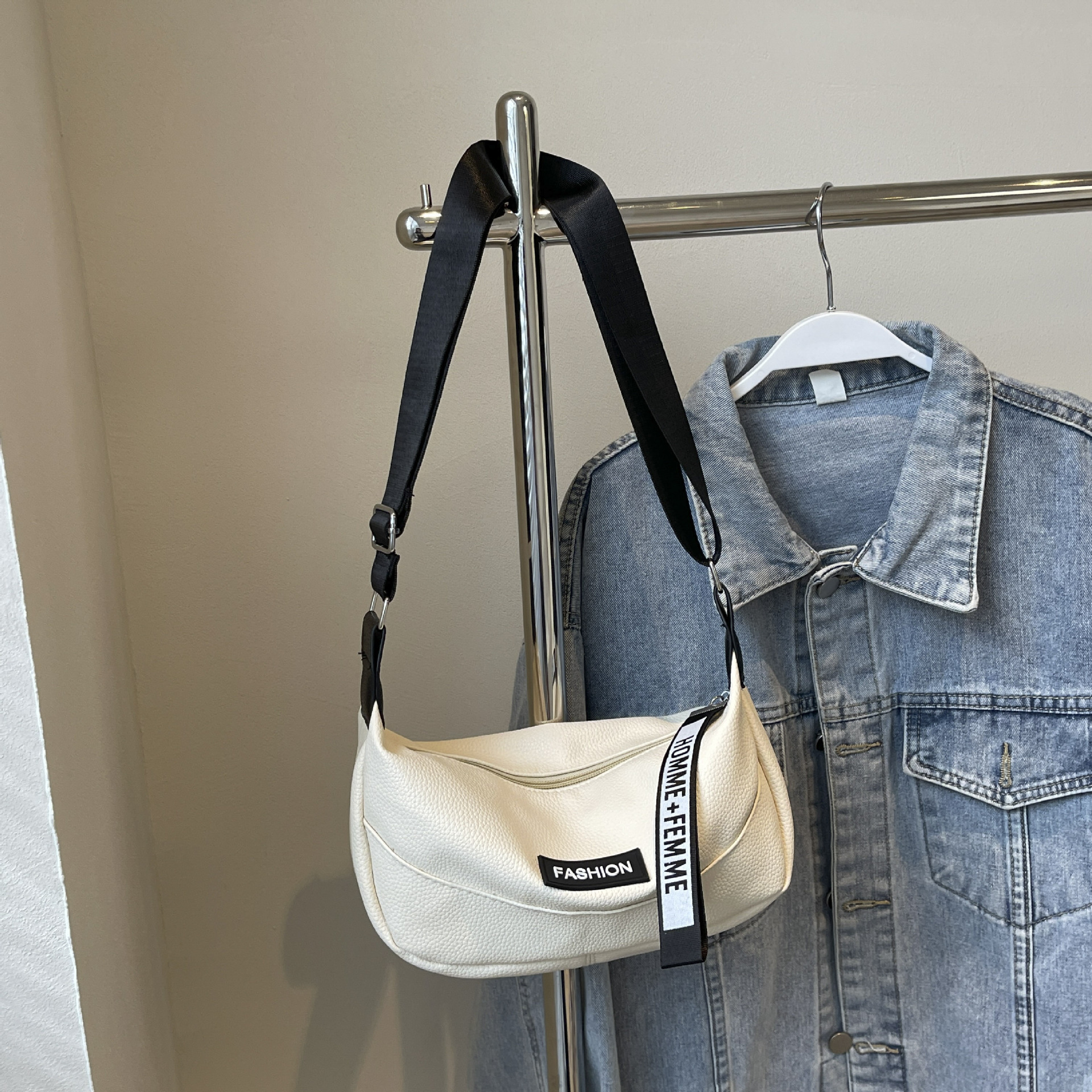 Moda coreana nueva simple bolso bolso bolso bolso de verano 2024 nuevo estilo de alta calidad bolso de aire extranjero bolso de hombro