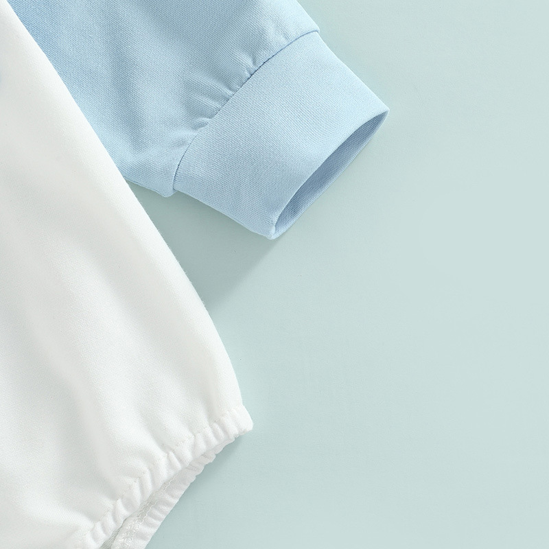 Contrast Long Sleeve Romper - Size Options