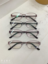 迪克逊21年7月11号新款，全框合金女士镂空镜腿配镜眼镜架2103
