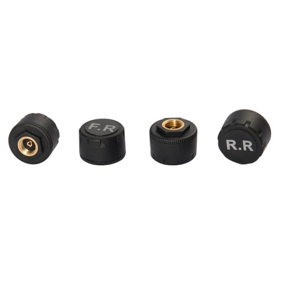Tire Pressure Monitoring Sensor: Tire pressure monitoring system - four-wheel-external-sensor-single-note-wheel-position