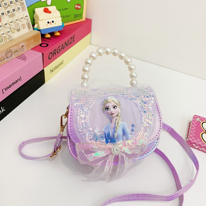 Arco de sequillas princesa bolso de viento amor Koolomi niñas bolso de tramo inclinado super hermoso bolso de mano bebé