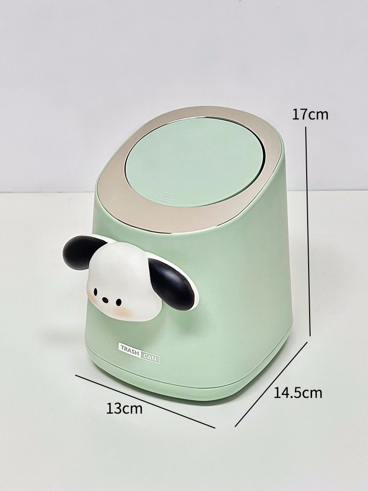 Mini estilo japonés lindo papelera de escritorio simple presión papelera de basura dormitorio de estudiantes cabecera papelera de basura