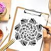 9pcs Amazon hot selling mandala template plastic hollow drawing template diy art accessories factory direct sales