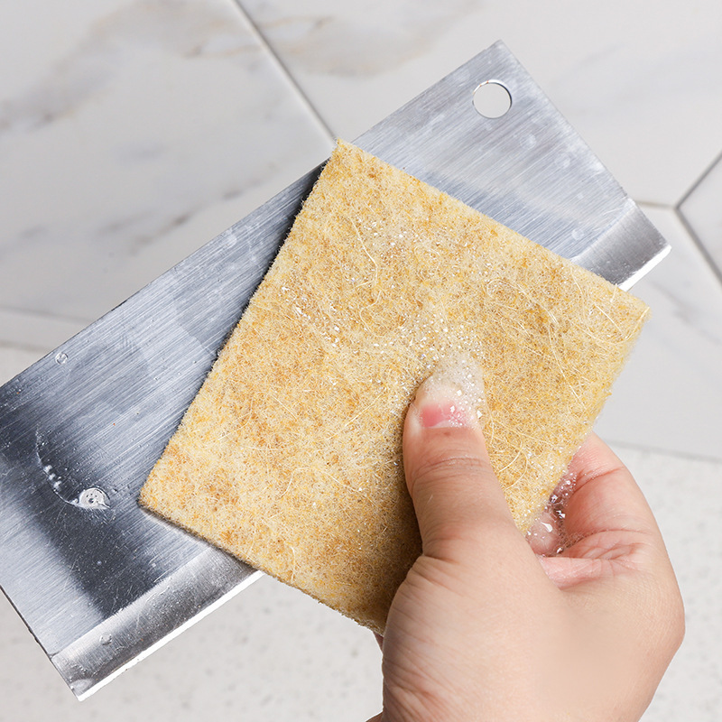 Paño de esponja de seda, fibra de seda biodegradable, paño de lavado de platos verde, respetuoso con el medio ambiente y duradero
