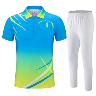 夏季工间操运动服套装男女短袖柔力球广播体操比赛服健身操团体服