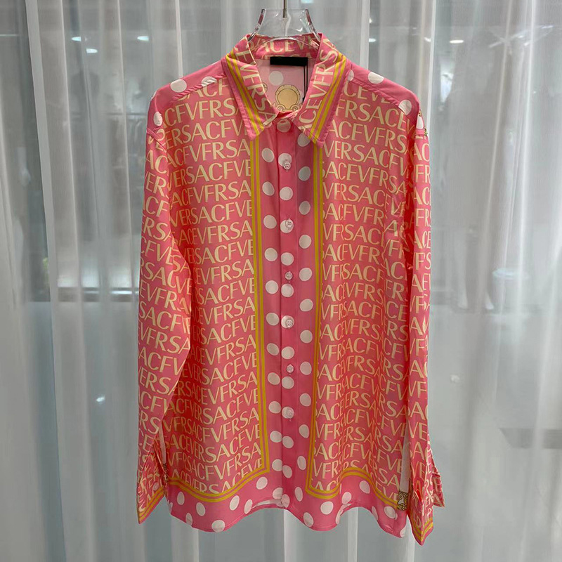 2023 Verano nuevo comercio exterior transfronterizo europeo y americano Camisa de camisa de manga larga de los hombres de impresión digital popular juvenil