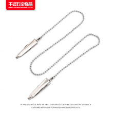 厂家现货直批牙科双头围巾夹珠链餐巾夹金属围兜夹子环保规格