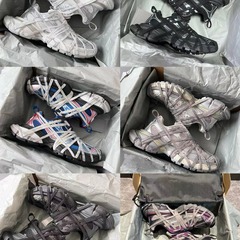 新しいパリ 3XL スパイダーマンメッシュ通気性キャットウォークレトロ高さ増加古い汚れた靴お父さん靴カップル