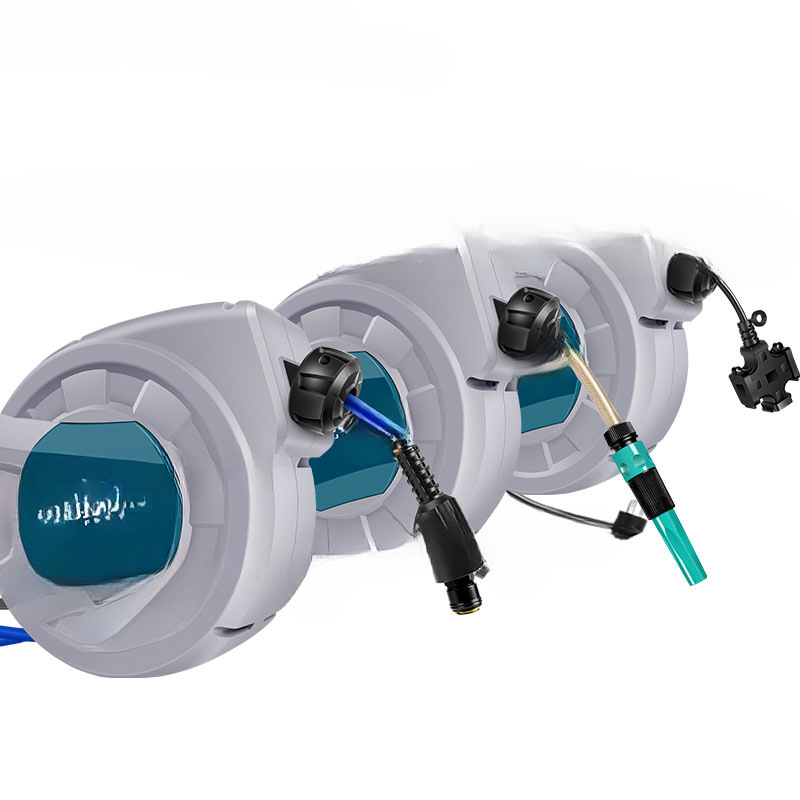 tambor de aire de Fujiwara automáticamente telescópico tubo de bobinado de tráqueo tambor de vapor de reparación automotriz de tambor de agua tambor eléctrico bobinado de tubo de retén